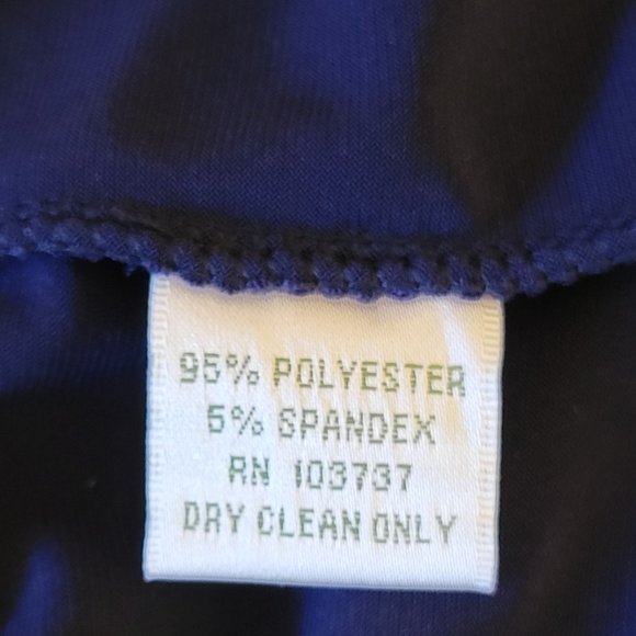 ❣️HP❣️ Donna Morgan beautiful blue sleeveless dress with tan and black sz: 6 - Picture 4 of 4